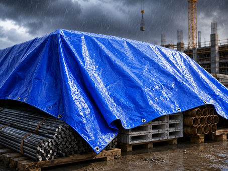 Protecting Site Assets With Heavy Duty Tarpaulins