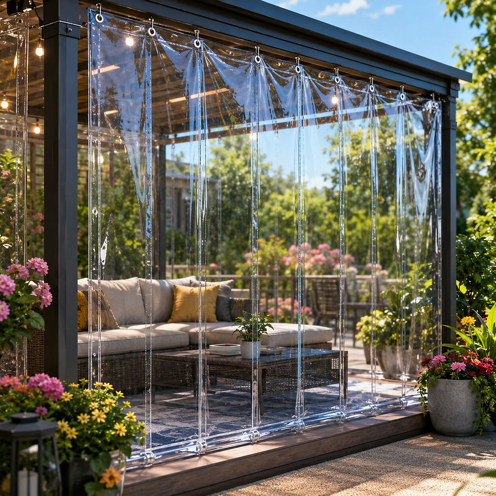 Premium Transparent Tarpaulin Covers for Gardens & Patios