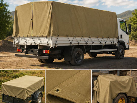 Canvas Tarps for Truck, Trailer & Equipment Cover
