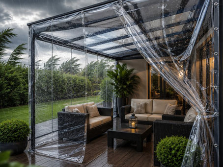 Glass Clear Tarpaulin: Crystal-Clear Protection from Rain and Wind
