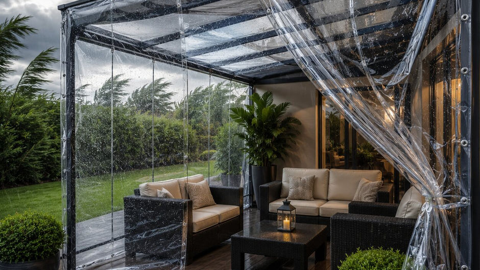 Glass Clear Tarpaulin: Crystal-Clear Protection from Rain and Wind