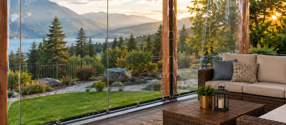 Glass Clear Tarpaulin Covers Keep You Protected Without Blocking The View