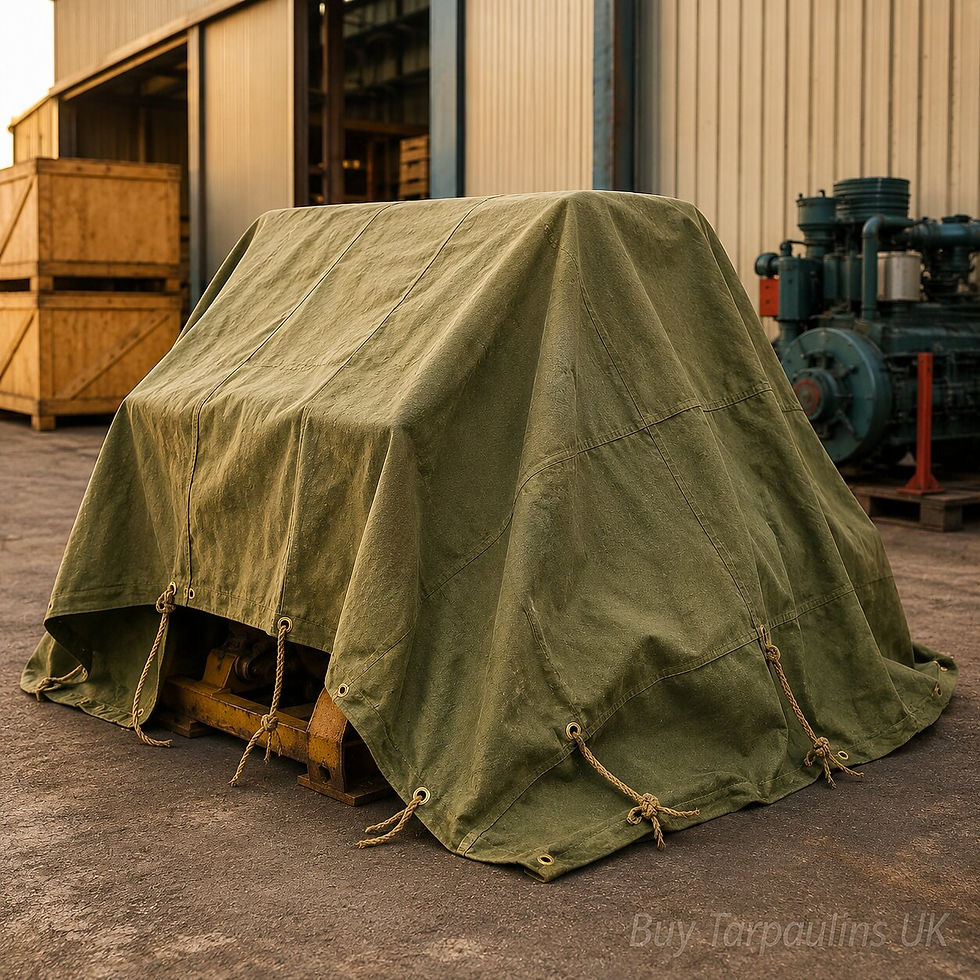 Canvas Tarpaulins for Protecting Machinery and Equipment
