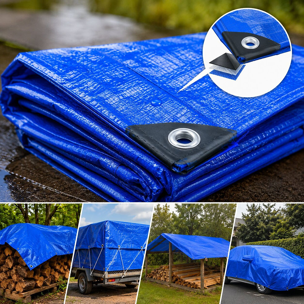 Heavy Duty Tarpaulin with Reinforced Edges