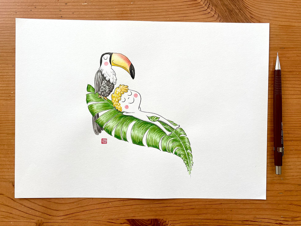 Original illustration 'Exotic'