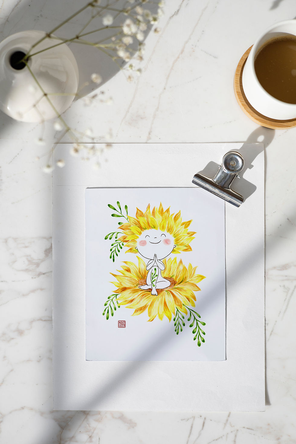 Thumbnail: Golden Sunflower print