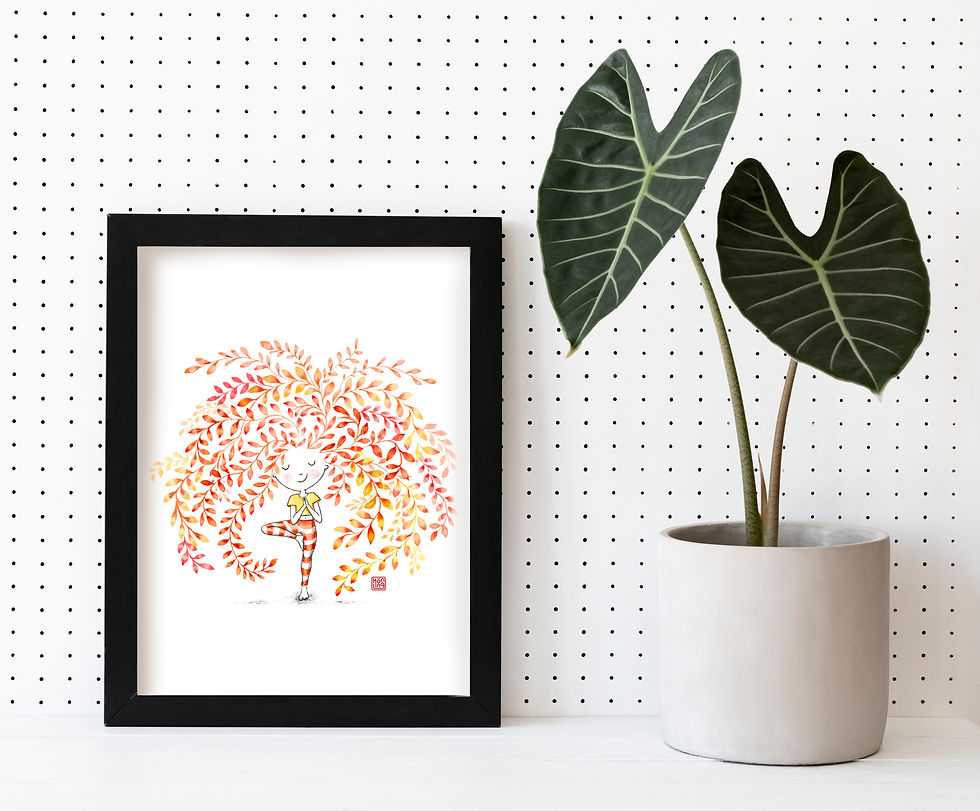 Thumbnail: Limited Edition Giclee Art Print 'Treepose'