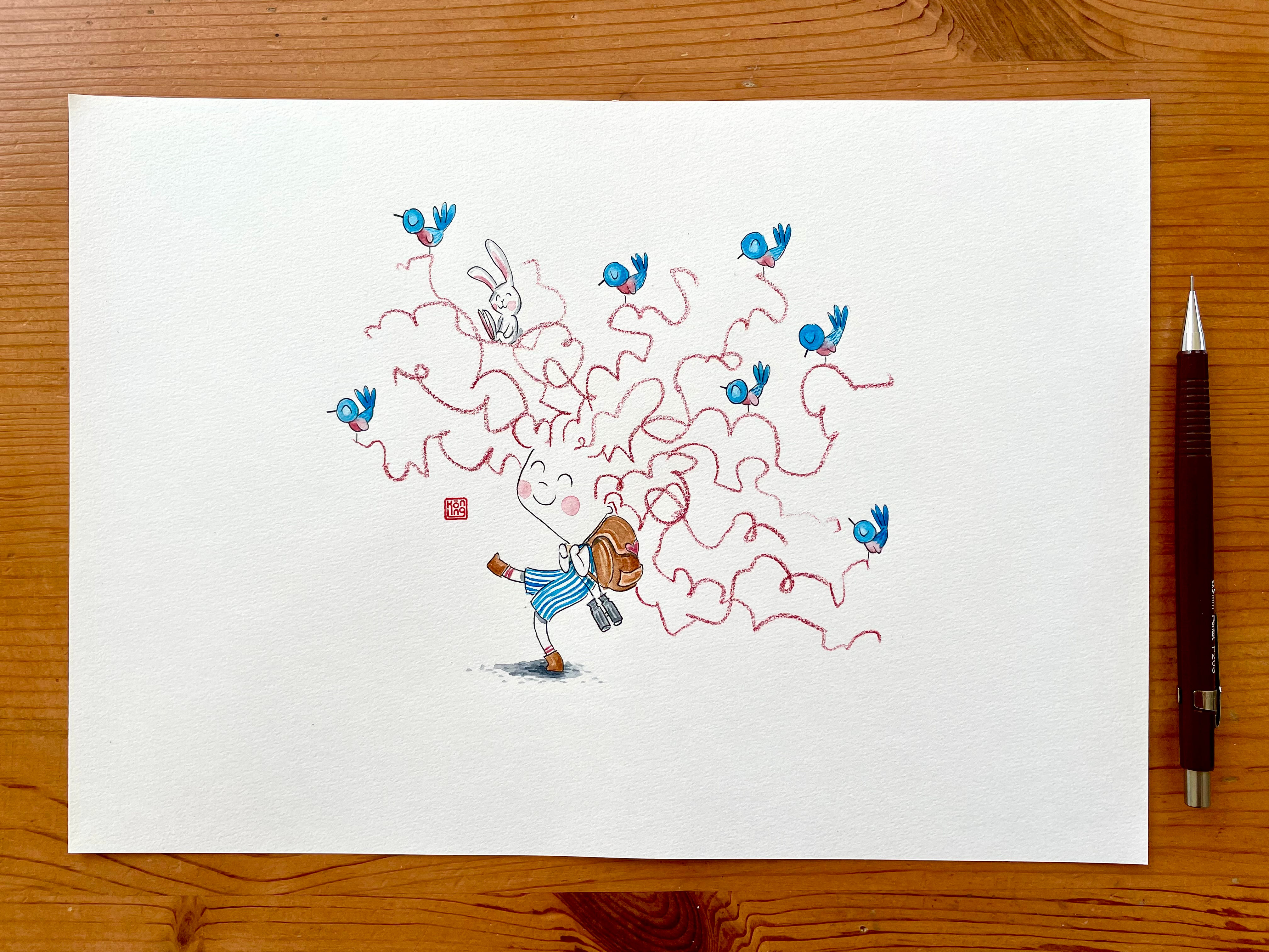 Original illustration 'Roam'