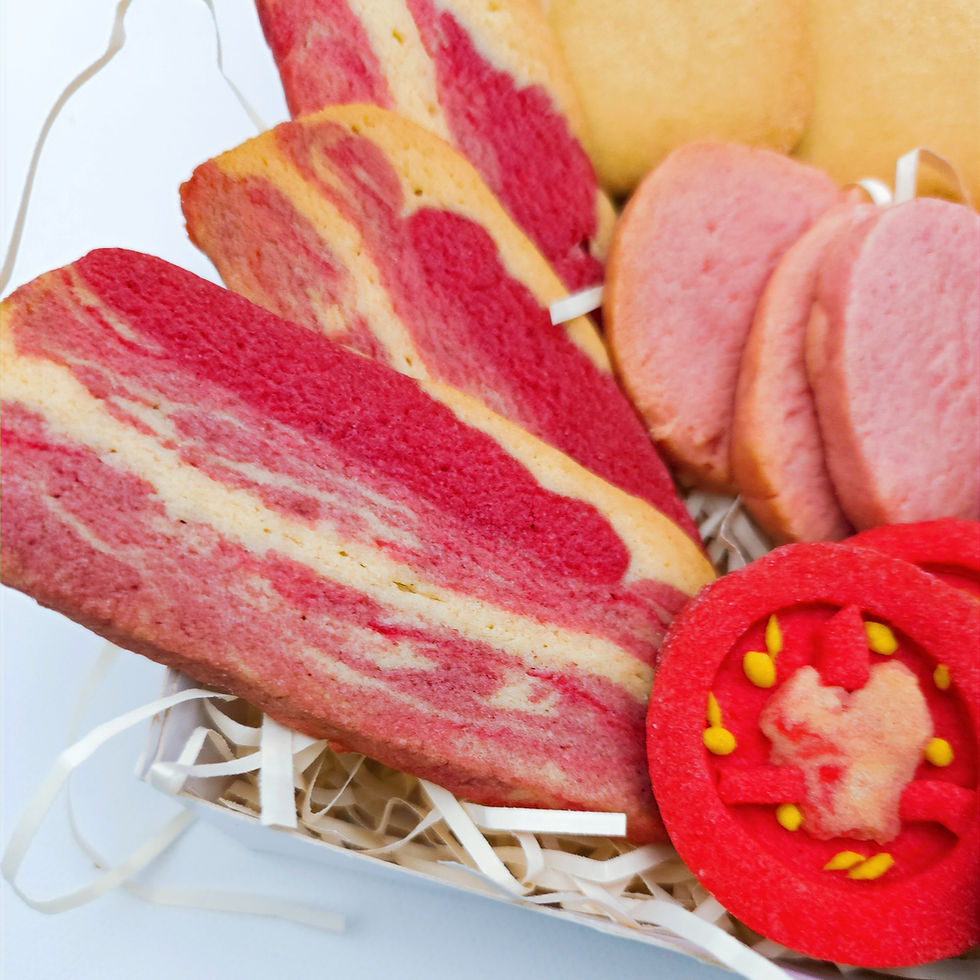 Thumbnail: bacon shaped cookie