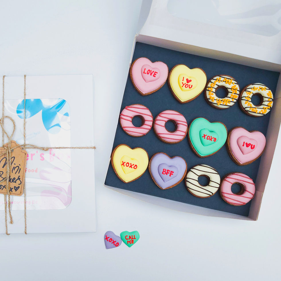 Miniatura: doughnut cookies decorated