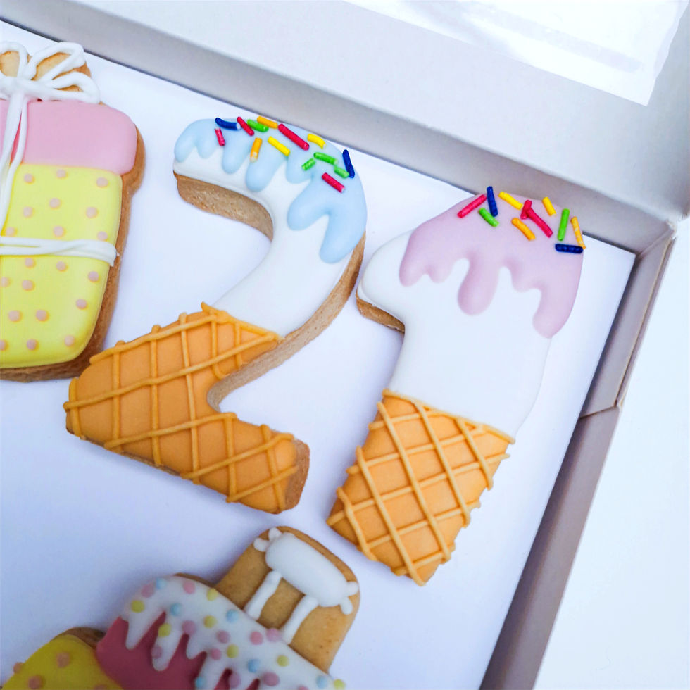 Miniaturebillede: A Sprinkle Of Joy - Personalised Birthday Cookies