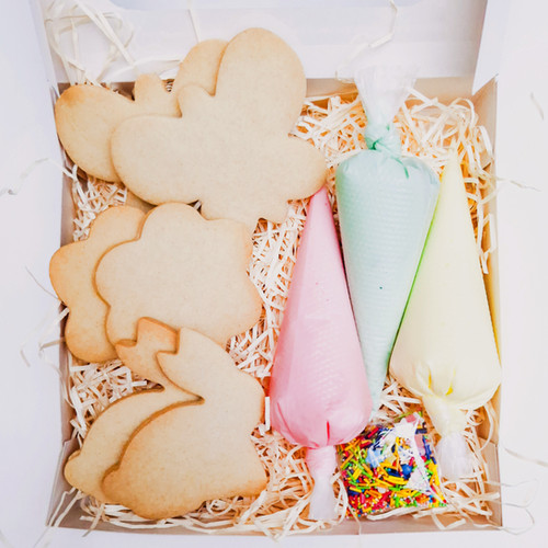 A Hoppin Good Easter Easter Cookie Decorating Kit The Mini Baker S Box