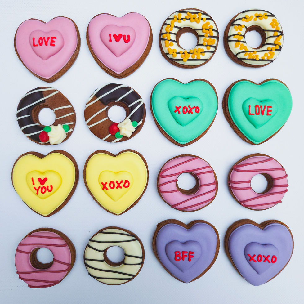 Miniatura: valentines day iced cookies