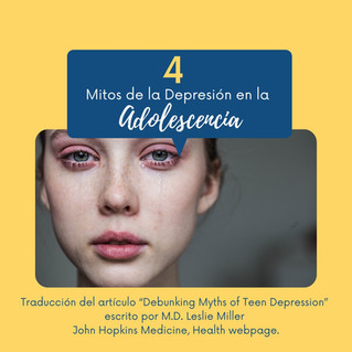 Desmontando los mitos de la Depresion en la Adolescencia