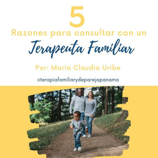 ¿Cuando mi familia requiere ir a terapia familiar?