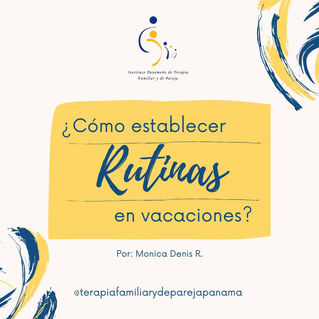 ¿Cómo establecer rutinas en vacaciones?