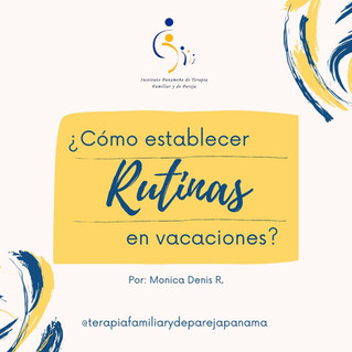 ¿Cómo establecer rutinas en vacaciones?