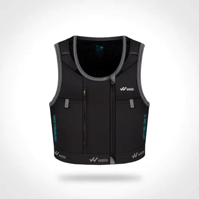 CHALECO LEFTY PRO 7 L / BLACK-CYAN / PERFORMANCE SERIES