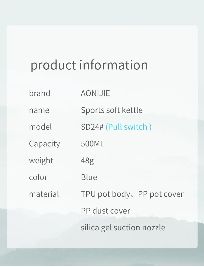 Miniatura: AONIJIE SD24 500ML Sports Soft Flask