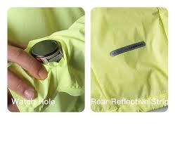 Miniatura: Campera cortaviento AONIJIE para Hombre- Protección UV para senderismo y trail r