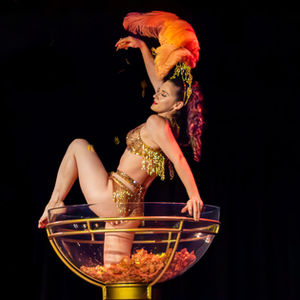 Tatas for Now's Giant Wine Glass Performance