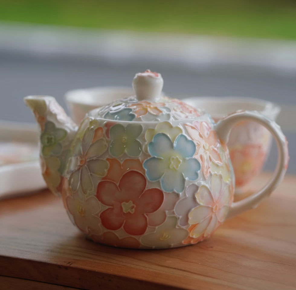 Thumbnail: Floral Multicolor Tea Set