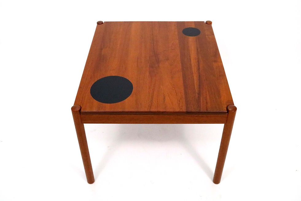 Thumbnail: Danish Teak Tables with Reversible Tops by Magnus Olesen A/S