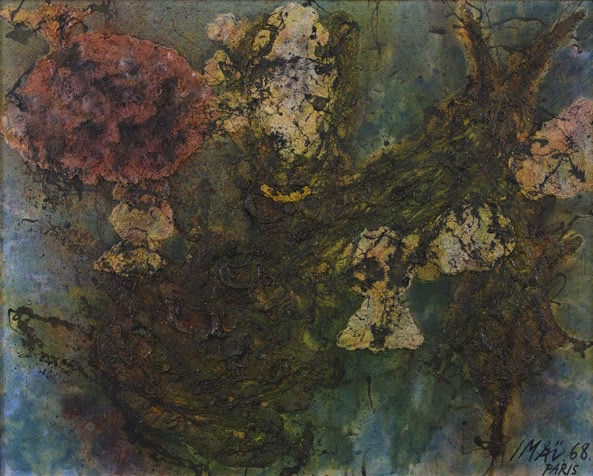 今井俊満　アランジョフロワ　リトグラフ 今井俊満展