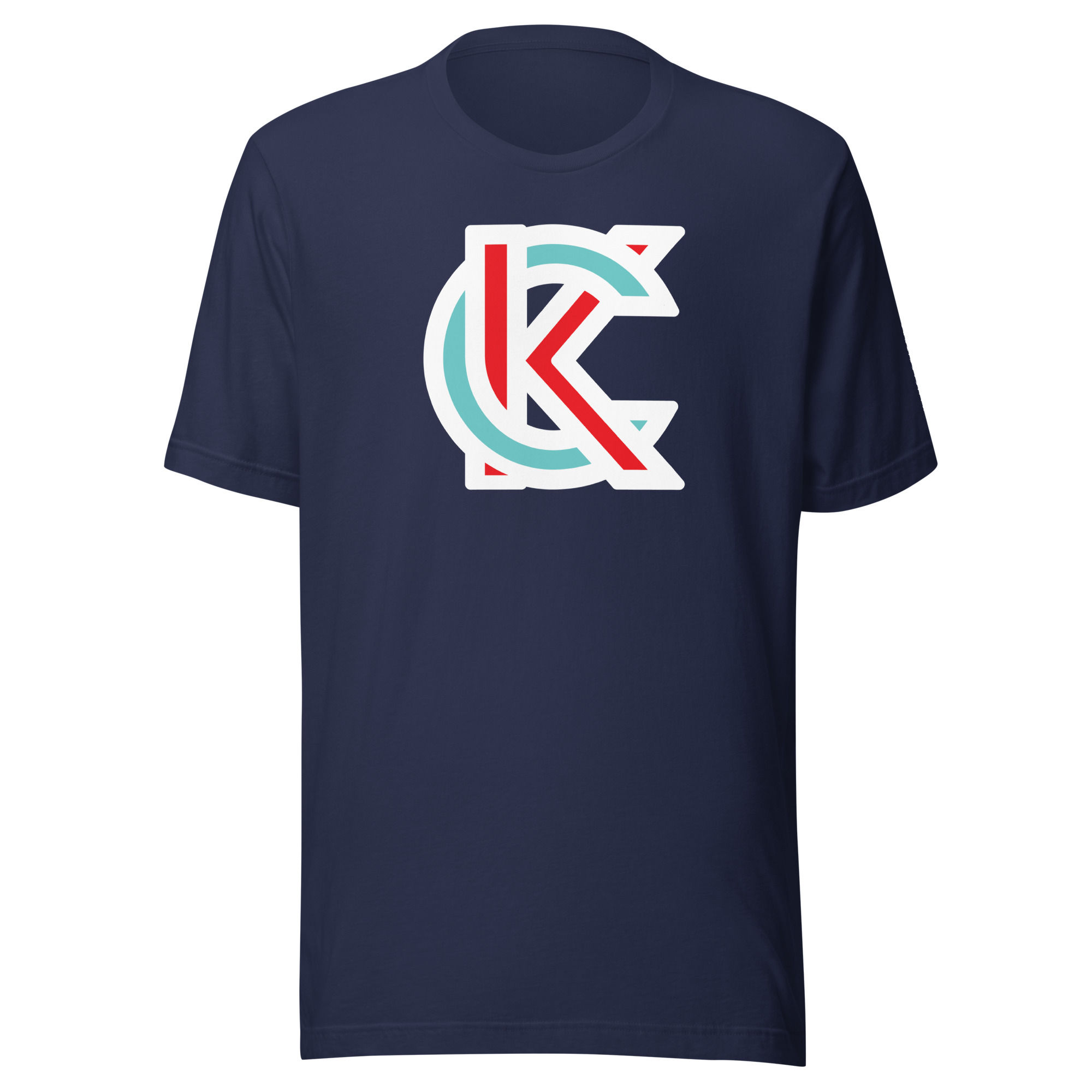 Kansas City Red-Teal Monogram Tee