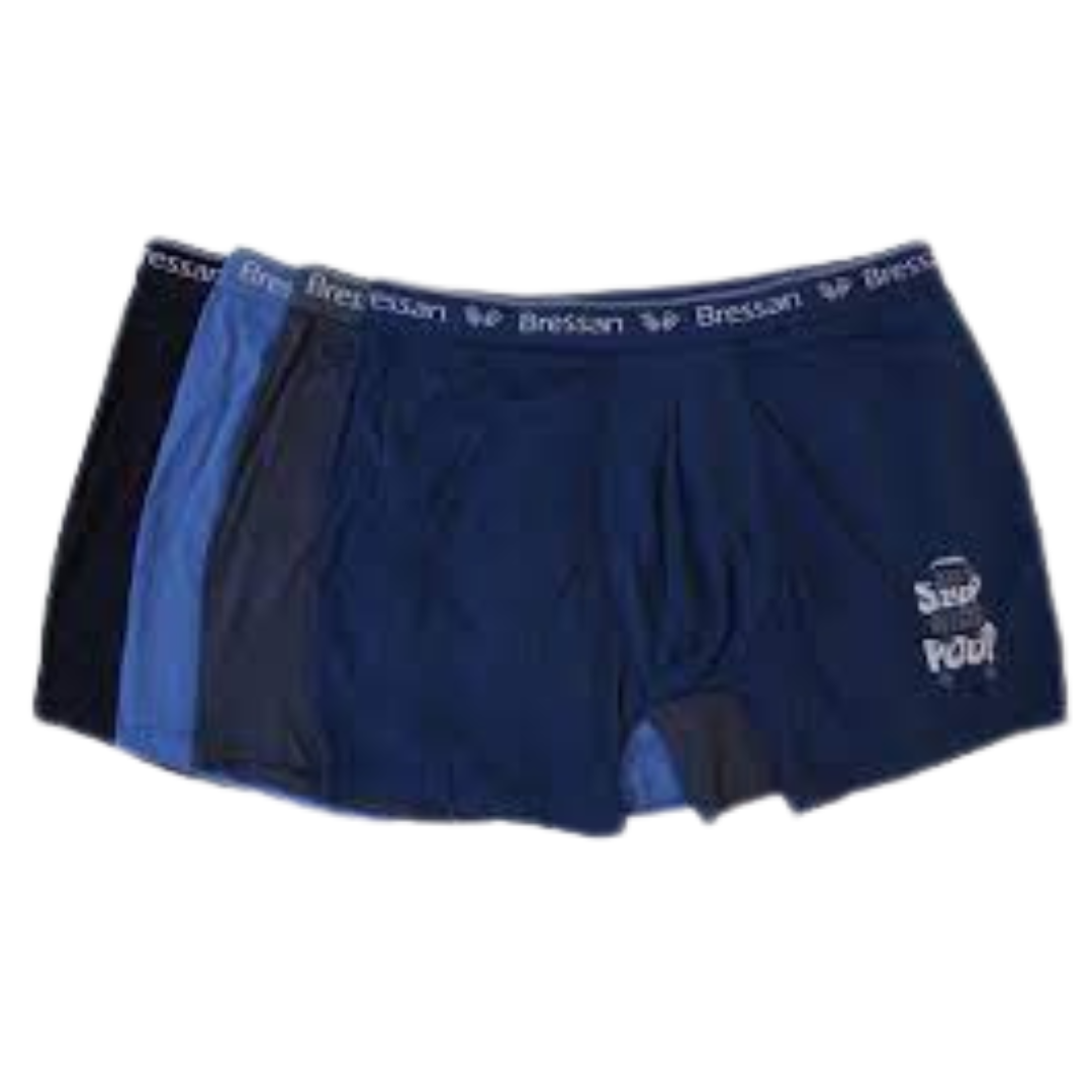 Cueca Boxer Microfibra Bressan Plus Size Kit Com 3 Cuecas