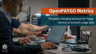 OpenPAYGO Metrics: the game-changing format for Paygo devices to transmit usage data
