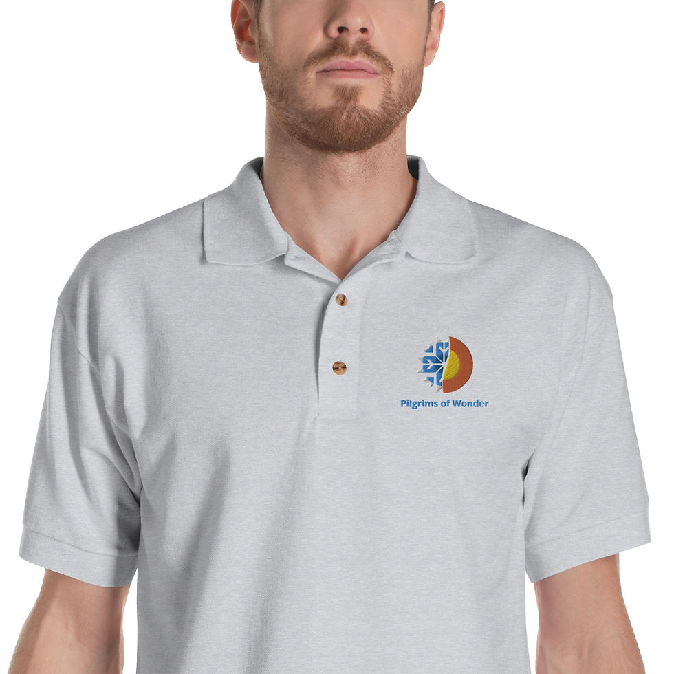 Thumbnail: Embroidered Polo Sunflake