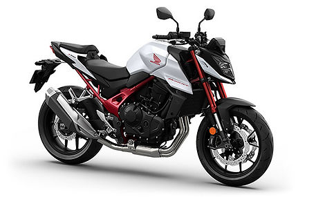 Honda motorsykkel brukt til Klasse A opplæring, med rødt rammeverk.
