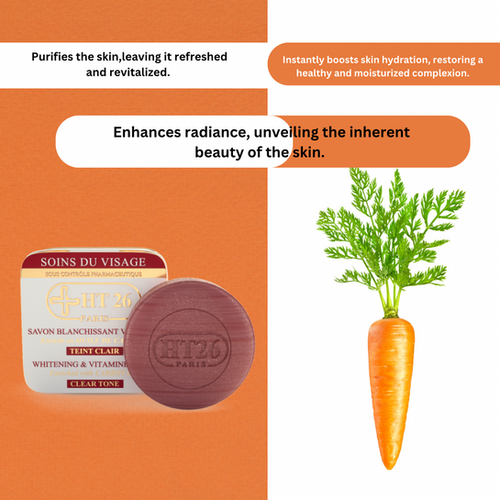 HT26 Lightening Soap enriched with carrot oil Riovian Skincare