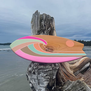 BarbieLand - Decorative Wooden Surfboard - Wall Art