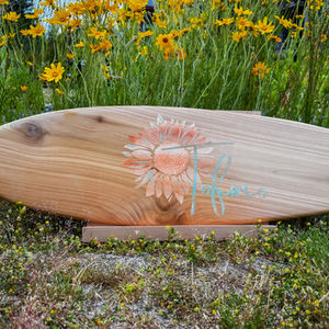 Tofino Ocean Breeze - Decorative Wooden Surfboard - Wall Art