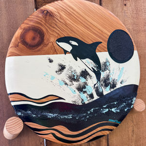 Wild Pacific Orca - Decorative Wooden Wall Art