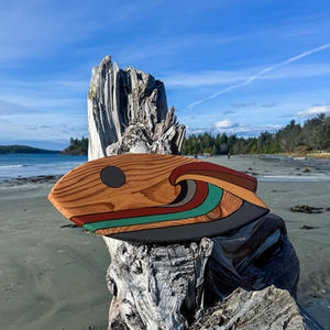 Velvet Rust- Decorative Wooden Surfboard - Wall Art
