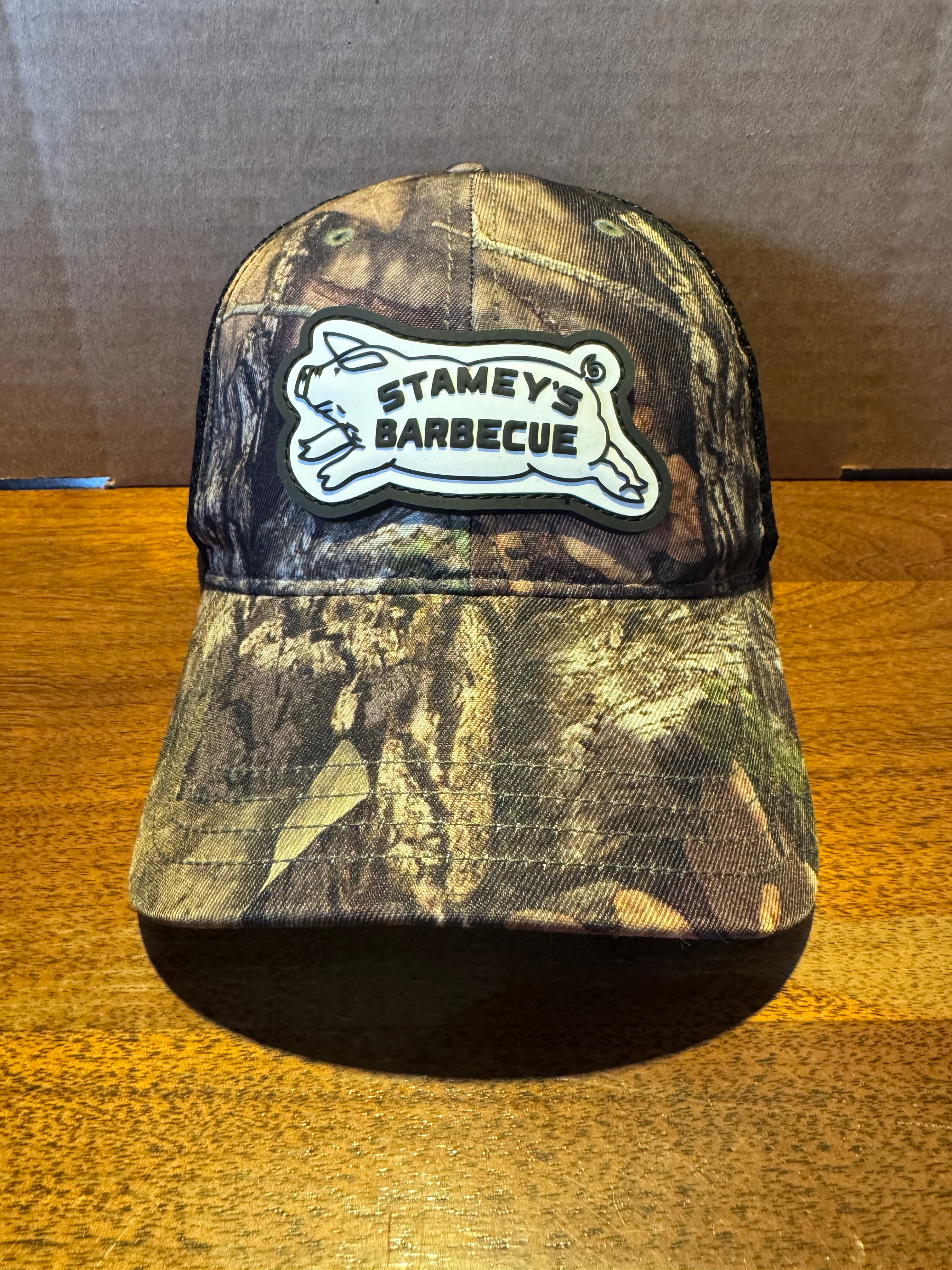 Camo/Black Stamey's Hat PVC Pig Patch Richardson 111