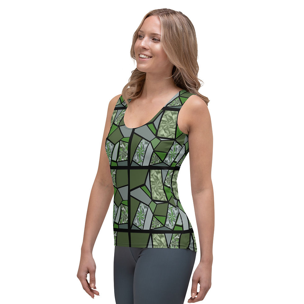 Thumbnail: Green Stained Glass Tank Top