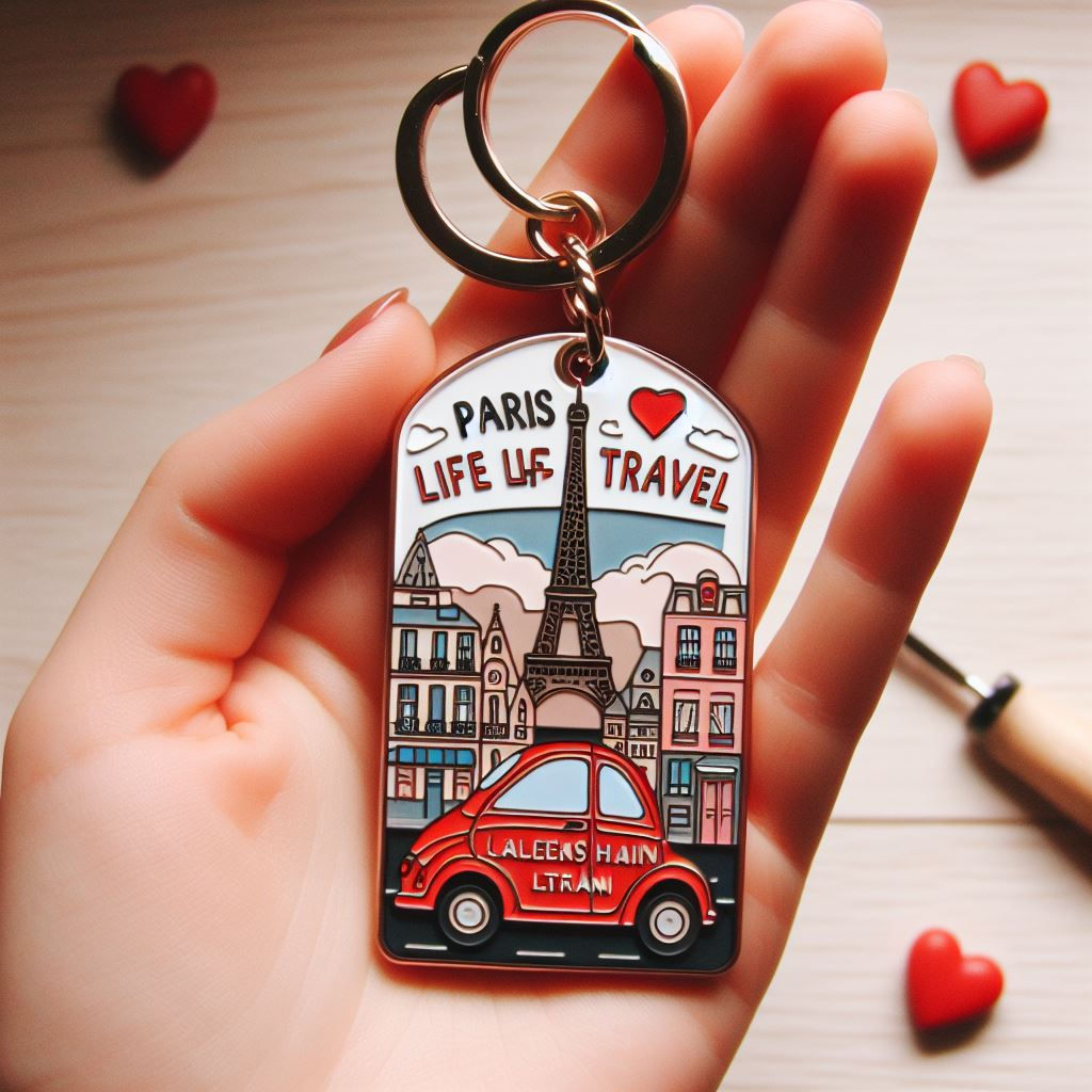 Parisian Life Travel Keychain