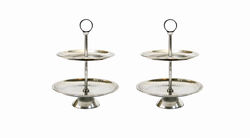 SILVER 2 TIER STAND