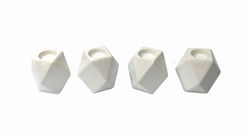 WHITE CANDLE HOLDER