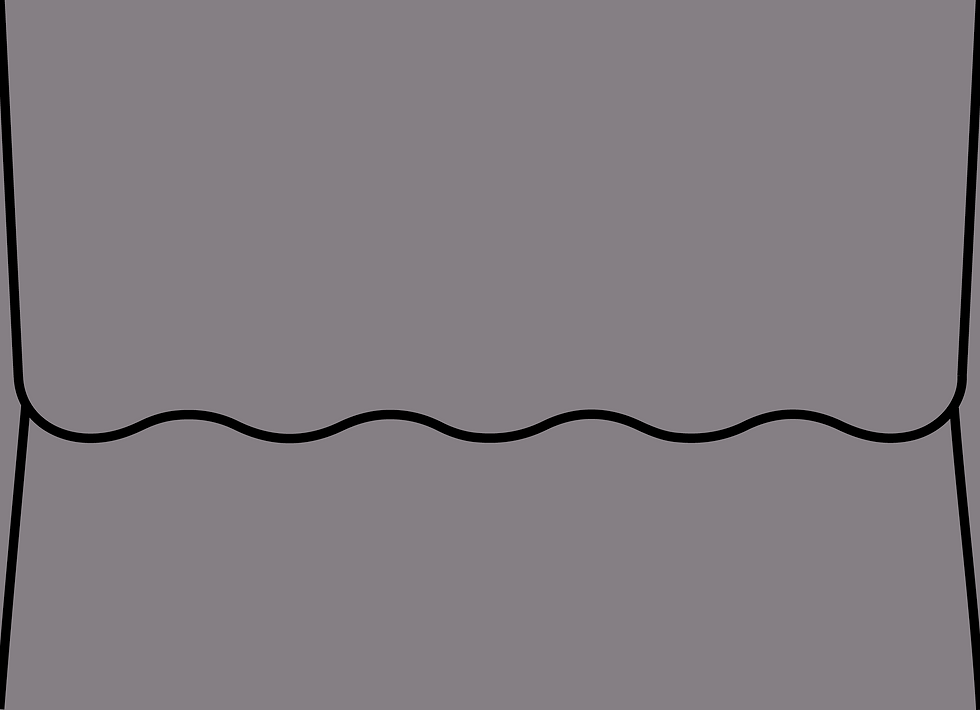 Thumbnail: Digital mockup of a wave style envelope in a smoke grey color