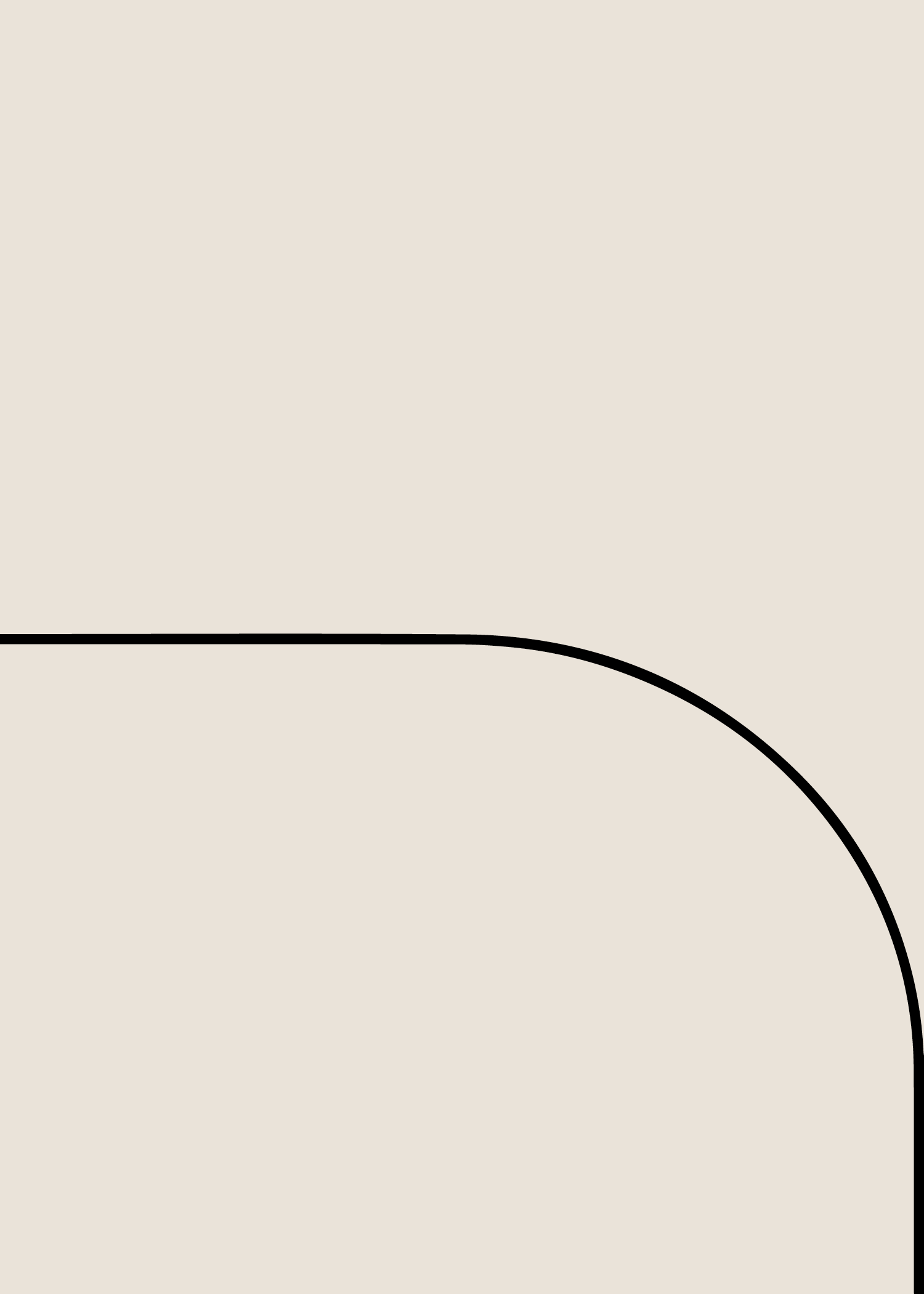 Digital mockup of an invitation curved arch style pocket in a metallic quartz color.