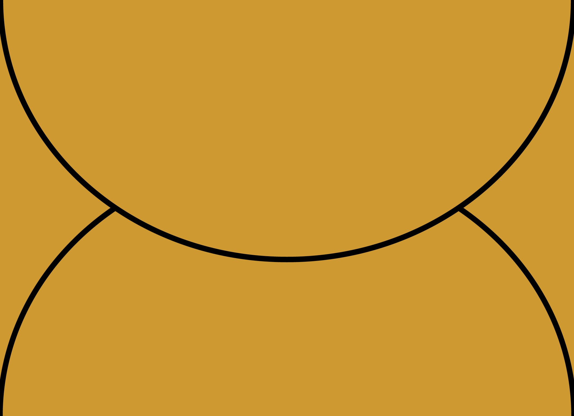 Digital mockup of a arch flap style wedding envelope in a deep mustard color