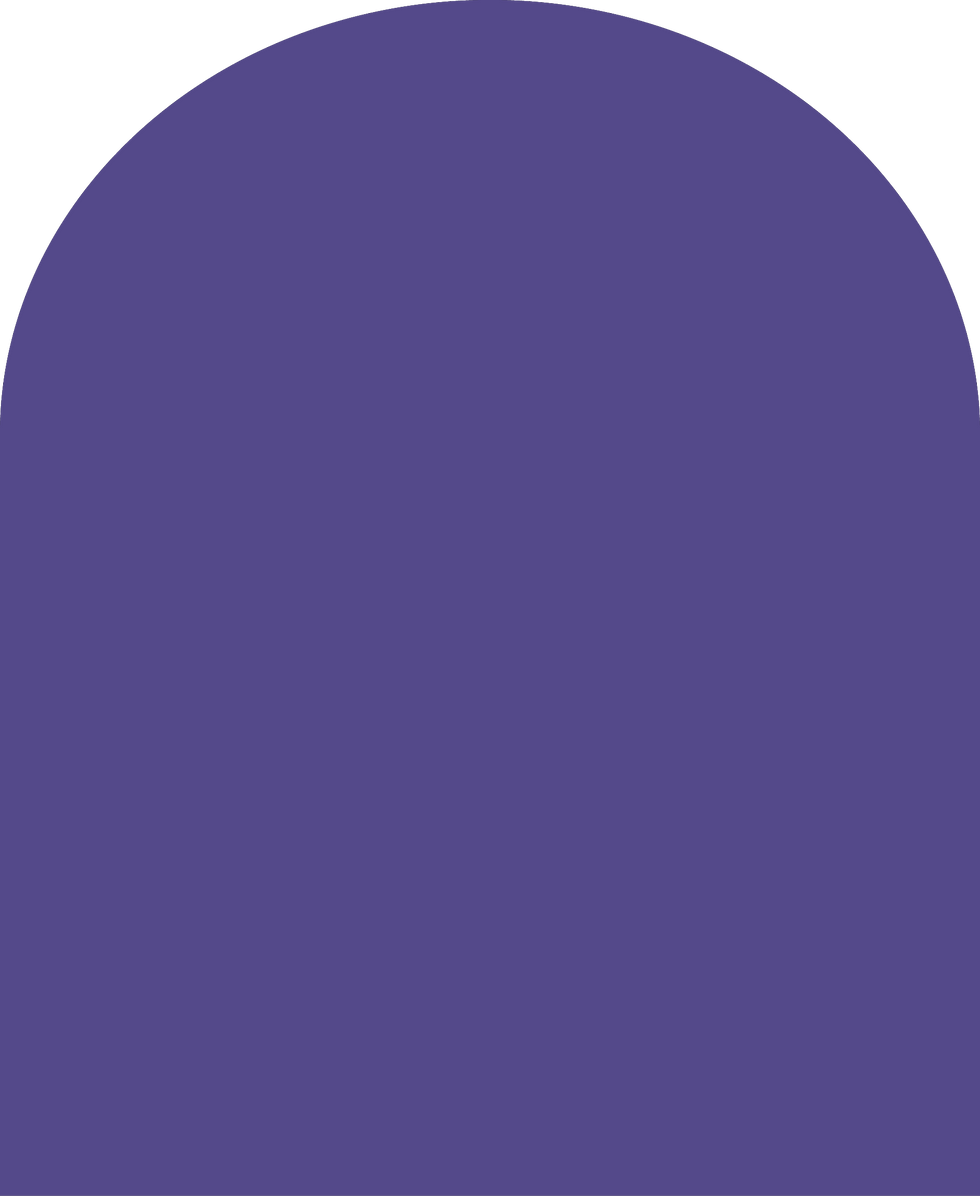 Digital mockup of an arch style envelope liner in a royal blue color.