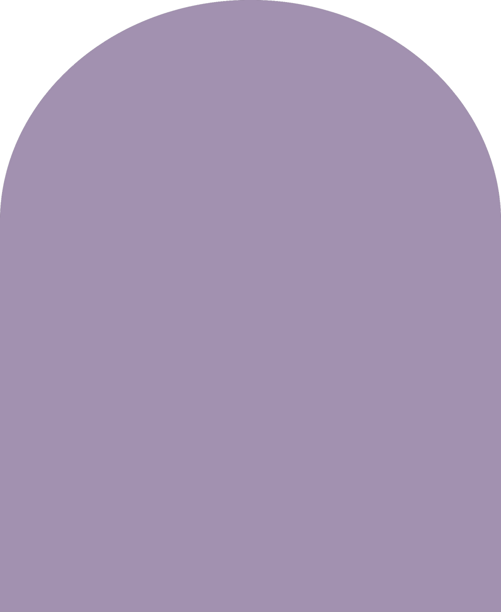 Digital mockup of an arch style envelope liner in a light amethyst color.