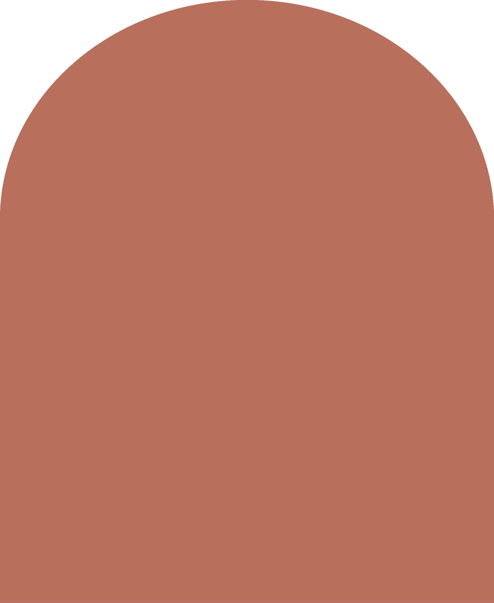 Digital mockup of an arch style envelope liner in a warm brown color.