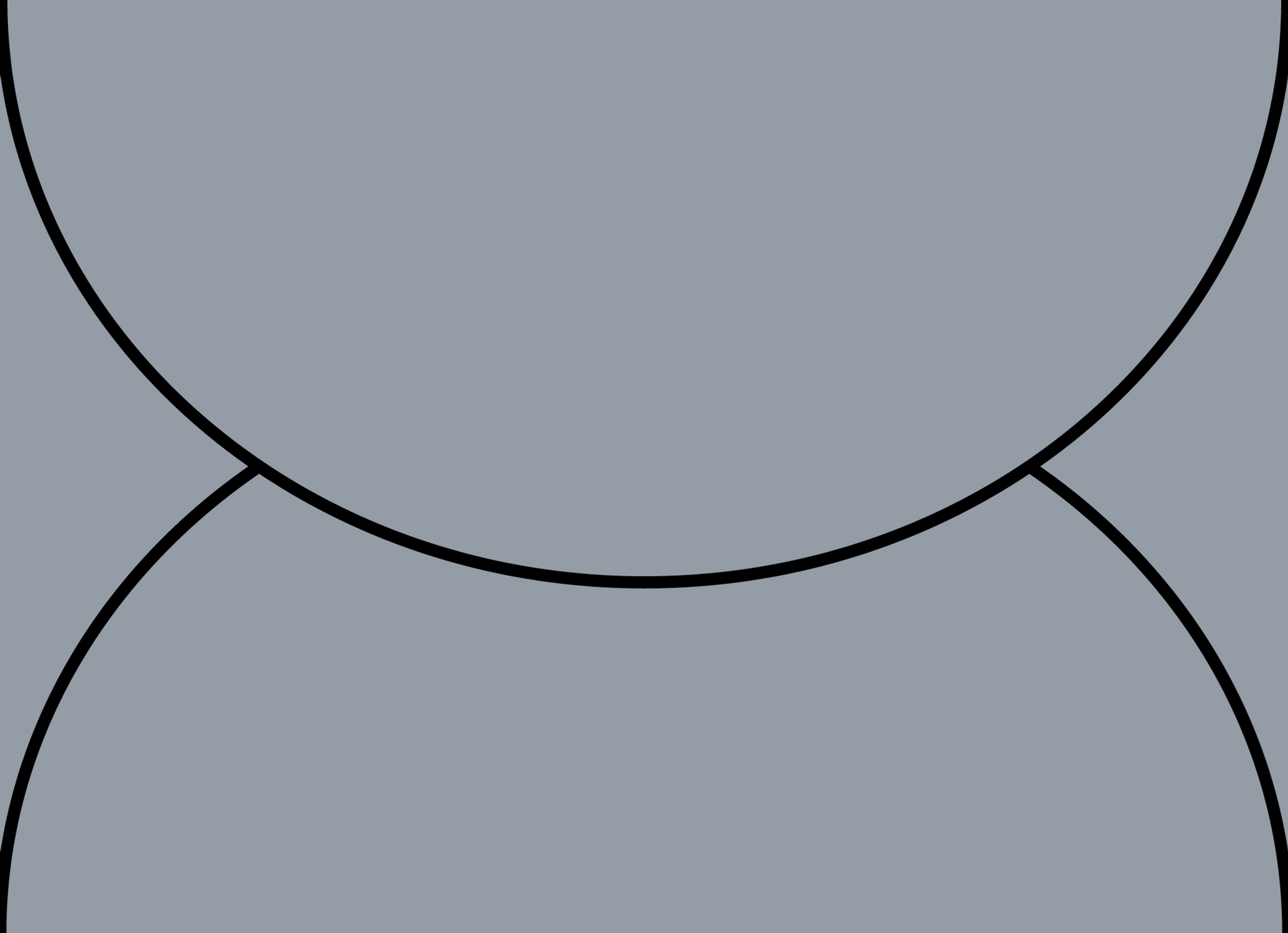 Digital mockup of a arch flap style wedding envelope in a muted blue color